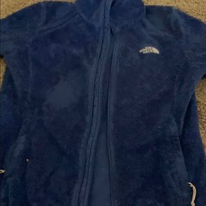 North face zip blue